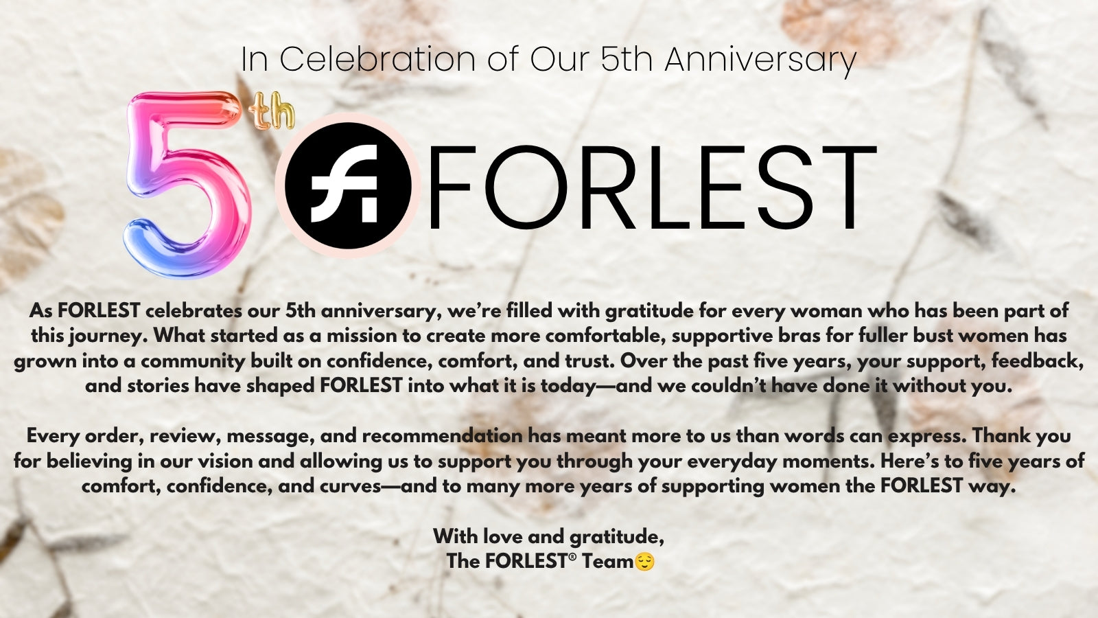 FORLEST® 5th Anniversary: 5 All-Time Best Sellers + 5 Bras You Should Know About