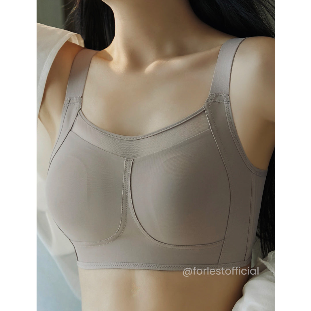 Nadia Mesh Neckline Posture Bra with Jelly Gel® Sidewings Up to Band 40”