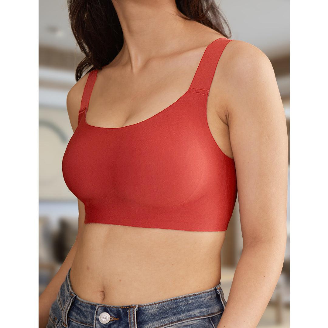 Buy FORLEST Jelly Gel Amber Plus No-Wire Supportive Minimizer Bra for Large  Bust, Caffe Latte, XX-Large at