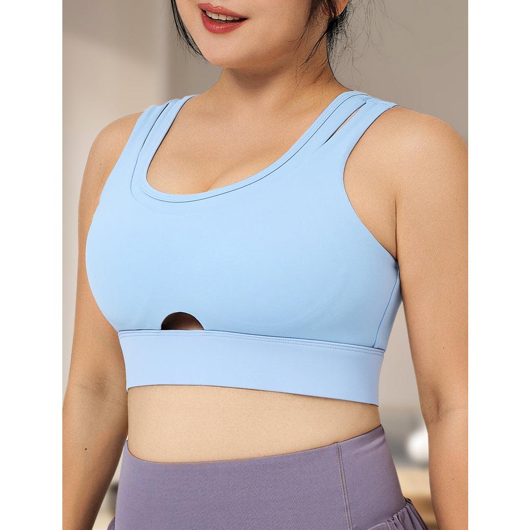 （Clearance-For Fuller Bust) Sports Bra Up To 5XL