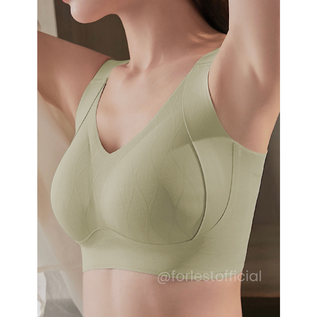 Kimi Enhanced W-Support Posture Bra With Silky Soft Fabric Up to I Cup