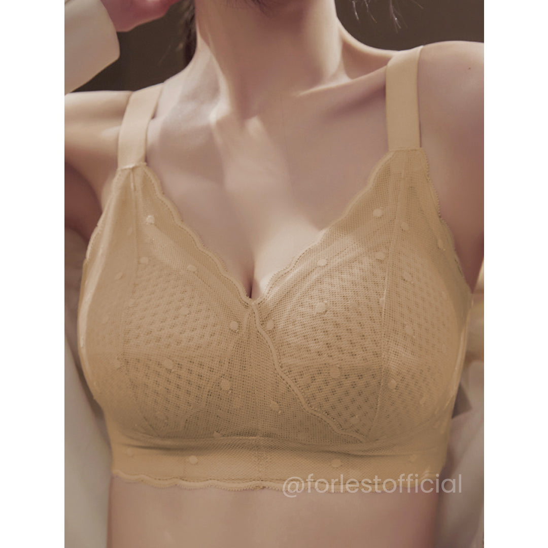 Maggie Enhanced Side Support with Fixed Paddings Lace Bra Up to J Cup