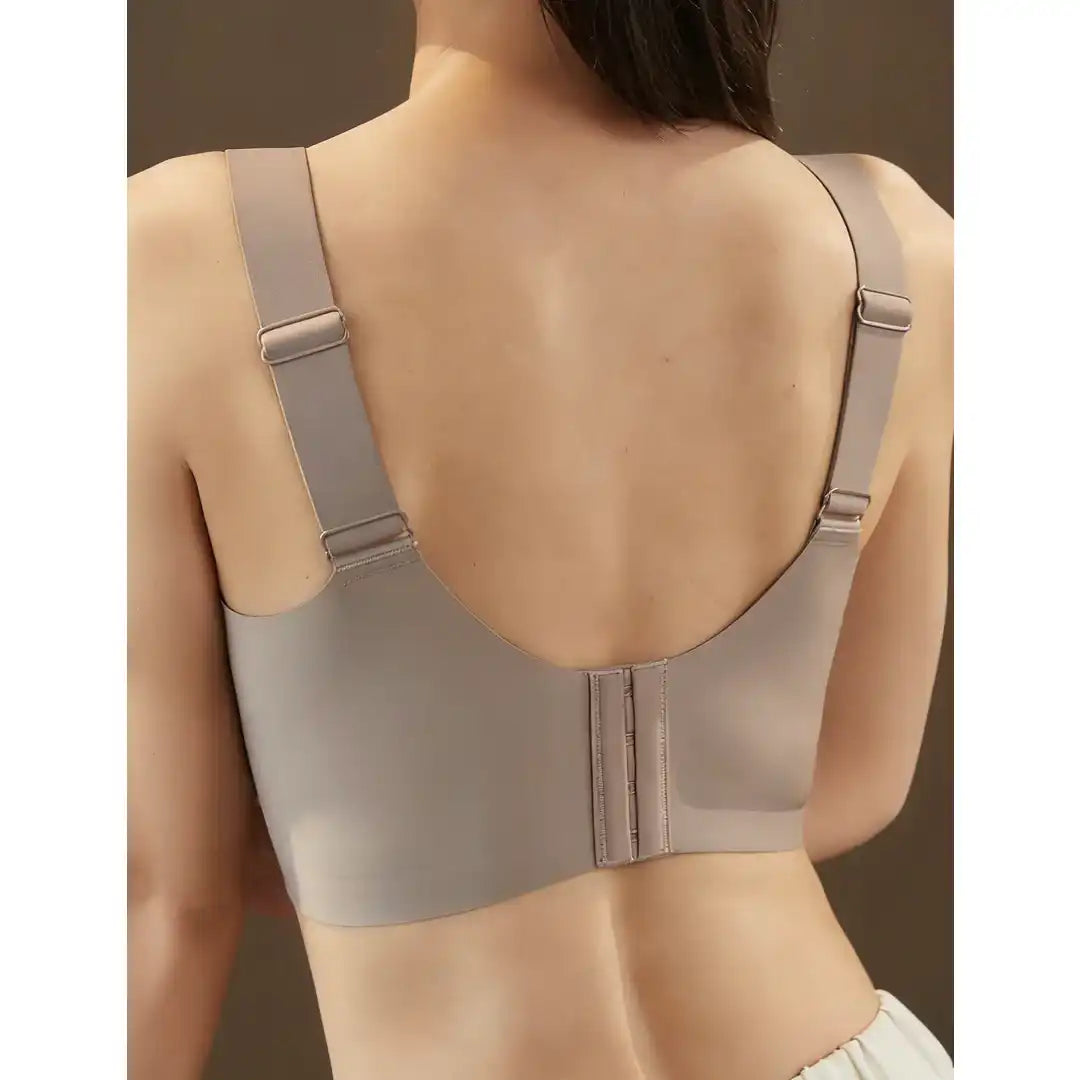 Sloane Natural Uplift Wireless Bra with Breathable Mesh Panel Up to Size 44" & J Cup