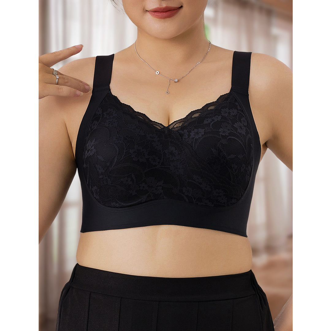 Lily Skin-Friendly Scalloped Lace Design Bra Up To G Cup