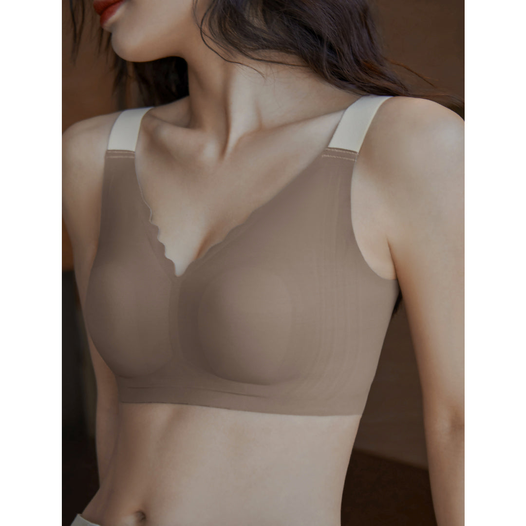 Jelly Gel®️ Eileen Ultra-Thin Fixed Pads Cooling Wireless Bra Up To J Cup