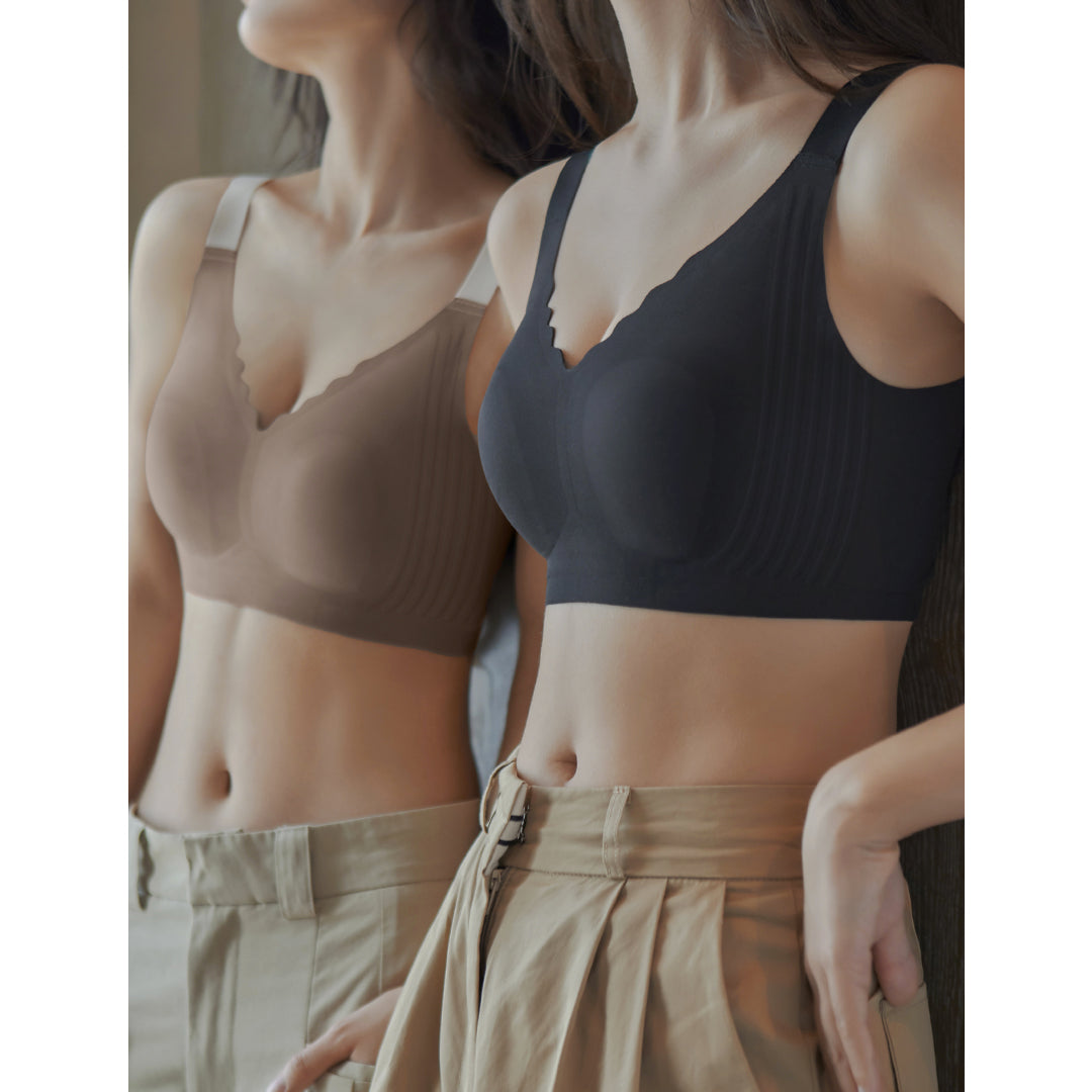 Jelly Gel®️ Eileen Ultra-Thin Fixed Pads Cooling Wireless Bra for Spring/Summer Up To J Cup