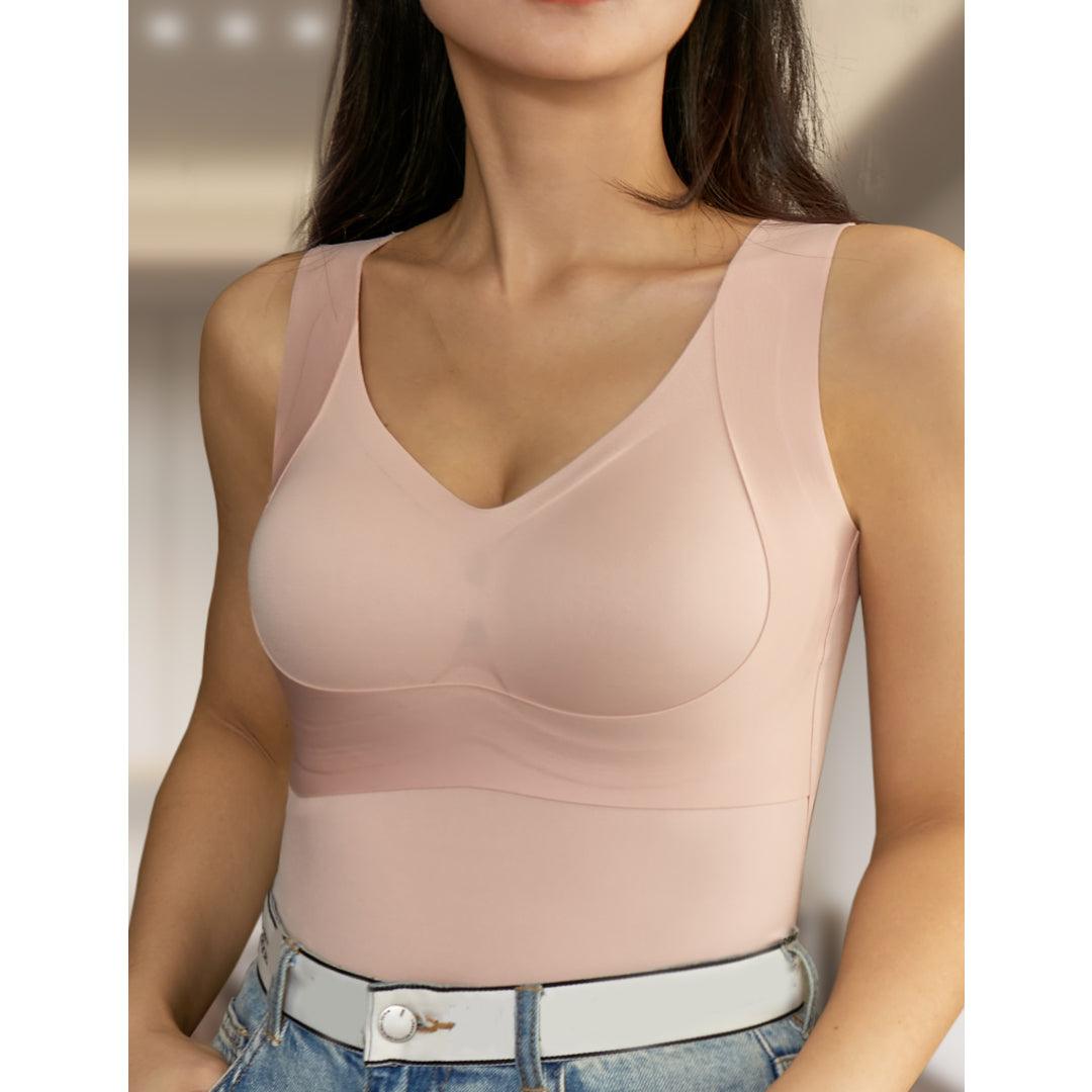 gvdentm Tank Tops With Built In Bras,Women's Blissful Benefits Side  Smoothing Underwire Bra 